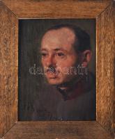 Tóth jelzéssel: Első világháborús katona portréja, 1917. Olaj, karton. Dekoratív, sérült fakeretben, 35x27 cm