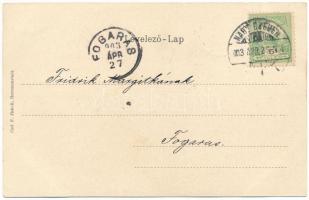 1903 Nagyszeben, Hermannstadt, Sibiu; Várlépcső. Carl F. Jickeli kiadása, szecessziós-virágos litho ...