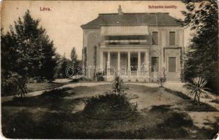 1917 Léva, Levice; Schoeller-kastély. Nyitrai és Társa R.T. kiadása / castle (Rb)