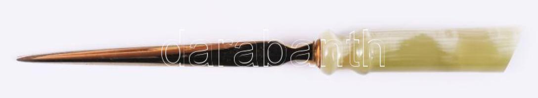 Levélbontó ónix nyéllel, h: 24 cm