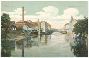 Kolozsvár, Cluj; Szamos részlet, híd, malom. D.K. Bp. 1906.-1160. / Somes riverside, bridge, mill (kis szakadás / small tear)