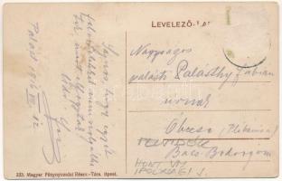 1916 Palást, Piastovce; Szövetkezeti üzlet, lovaskocsi. A képeslap címzettje palásti Palásthy Fábián...