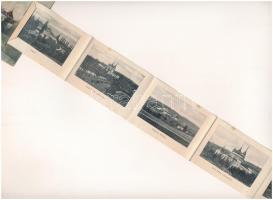 Bajmócfürdő, Bojnické kúpele (Bojnice); Gróf Pálffy várkastély a halastóval. Leporellolap 10 képpel....