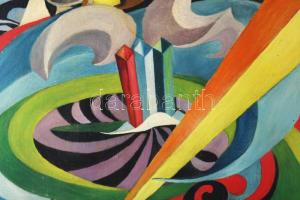 Molnár jelzéssel: Házibuli (cím nélkül), 1976. Olaj, vászon. Fakeretben. 70x50 cm