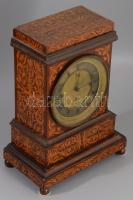 cca 1975 Biedermeier asztali óra, inga hátoldalán "1872-ik évi kiállítás "felirattal"...