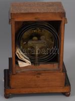 cca 1975 Biedermeier asztali óra, inga hátoldalán "1872-ik évi kiállítás "felirattal"...