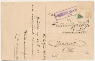 1926 Garamszentgyörgy, Jur nad Hronom; Hlavná ulica, Ref. Kostol / Fő utca, református templom, látk...