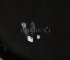 Iparművész dísztál, jelzett, d: 20,5 cm