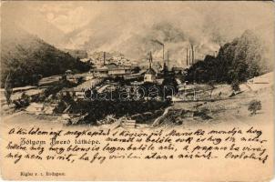1899 Zólyombrézó, Podbrezová; látkép, vasgyár. Rigler r.t. / general view, iron works, factory (EB)