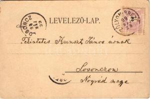 1899 Zólyombrézó, Podbrezová; látkép, vasgyár. Rigler r.t. / general view, iron works, factory (EB)