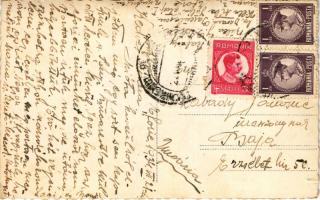 1934 Eforie, Carmen Sylva, Carmen Silva; T. Ghiol Cazinoul, Farmacie / casino, pharmacy. photo (tear...