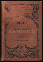 Platonis rei publicae libri decem. Ex recognitione Caroli Friderici Hermanni. Lipsiae, 1906, in Aedibus B. G. Teubneri. Kiadói egészvászon kötés, kopottas állapotban.