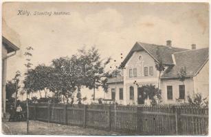 1920 Jókút, Kutti, Kúty; Stanicny hostinec. A. Wiesner / étterem / restaurant (Rb)