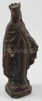 Mária bronzírozott fém asztaldísz, m: 15 cm