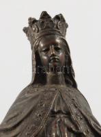 Mária bronzírozott fém asztaldísz, m: 15 cm