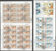 1988 és 1989 Europa CEPT Mi 695-698 + 715-718 teljes ívekben