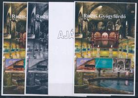 2023/04 Rudas Gyógyfürdő 4 darabos emlékív garnitúra (30.000)