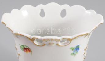 Herendi váza, 2. oszt., jelzett, m: 11,5 cm