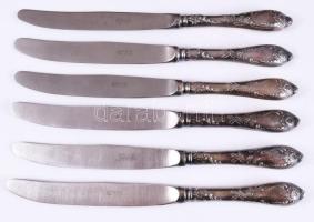 Orosz ezüstözött 24 részes evőeszköz készlet, dobozában.