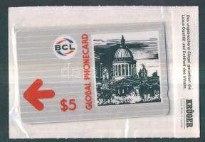 Oroszország 1994 Szentpétervár 5$ használatlan telefonkártya