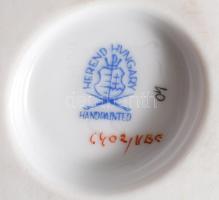 Herendi Viktória mintás karmos váza, jelzett, kis kopással, m: 13 cm