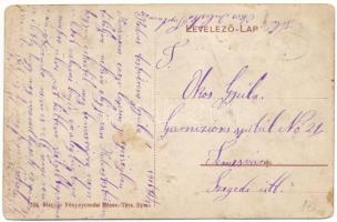 1916 Paptamási, Paptamás, Tamaseu (Bihar); utca részlet, templom / street view, church (EM)