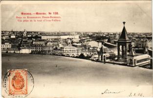 1906 Moscow, Moscou; Vue prise de la tour d'Ivan-Velikoy / view from the Ivan the Great Bell Tower. Phototypie Scherer, Nabholz &amp; Co. TCV card
