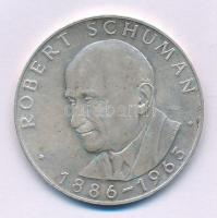 1971. "Első Európa-tallér / Robert Schuman 1886-1963" kétoldalas Ag emlékérem (25.61g/0.90...