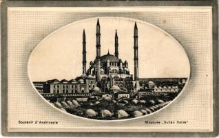 Edirne, Andrinople; Musquée 'Sultan Selim'. Editeur Isaac J. Canetti / mosque. Emb. (EK)