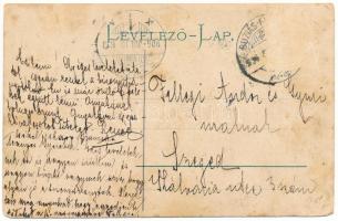 1906 Buziásfürdő, Baile Buzias; fürdő vendéglő, étterem. Montázs hölgyekkel a teraszon / spa restaur...