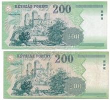 2003. 200Ft "FB" + 2005. 200Ft "FB" T:F