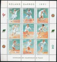 1991 Roland Garros női teniszezők kisív Mi 1029-1037