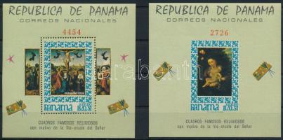 1967 Vallásos festmények fogazott + vágott blokk Mi 66-67