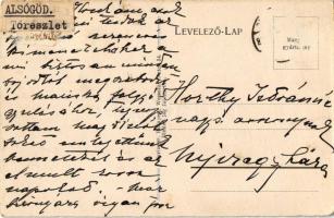 Alsógöd (Göd), Tórészlet. Horthy Istvánné Edelsheim-Gyulai Ilona grófnőnek címzett levél (Rb)
