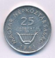 1961. 25Ft Ag "Liszt Ferenc" (17,58g/0.750/32mm) T:AU Adamo#EM7, Krause KM#557