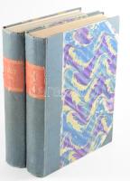 1910 Élet. Szépirodalmi és kritikai hetilap. II. évf. I-II. köt. (Teljes évfolyam 2 kötetben.) Szerk.: Andor József. Bp., 1910, Stephaneum-ny., VI+[2]+866 p.; VI+[2]+836 p. Fekete-fehér képekkel, hirdetésekkel. Félvászon-kötésben, nagyrészt jó állapotban.