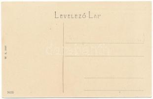 Csák, Csákova, Ciacova, Tschakowa; Várady utca, zárda. W.L. 1097. / street view with nunnery and sho...