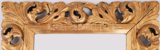 Blondel tükör. 19. sz. második fele, fózolt tükörrel, kis sérüléssel, cca 100x60 cm /// KIZÁRÓLAG SZ...