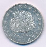 1966. 50Ft Ag "Zrínyi Miklós" (20,32g/0.640/36mm) T:AU kis patina Adamo#EM18, Krause KM#568