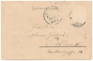 1899 Szebenjuharos, Hohe Rinne, Paltinis; Gruss vom Kurhaus auf der hohen Rinne! 1420 M. ü. M. Seite...