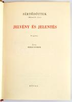 Márai Sándor: Jelvény és jelentés. Sértődöttek 2. köt. Bp., 1947, Révai, 279+[1] p. Első kiadás. Kiadói félvászon-kötés, sérült kiadói papír védőborítóban.