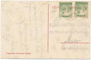 1917 Mócs, Mociu; Étterem és kávéház, Fogyasztási szövetkezet üzlete és saját kiadása / restaurant, ...