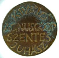 Tóth Sándor (1933-2019) DN "Agnuscoop kiváló juhász - Szentes" kétoldalas öntött bronz plakett (45mm) díszdobozban T:AU patina