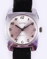 Wostok mechanikus karóra, szíj nélkül, karcos, működik, 18 köves, d: 32 mm
