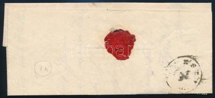 1863 3kr helyi levélen "OFEN" (60.000) (hajtott, sérült bélyeg / folded, demaged stamp)