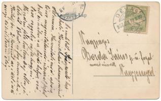 1907 Déva, utcakép, Központi szálloda, Schumann, Breier Adolf üzlete. Kroll Gyula kiadása / street v...