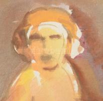 Mez, Alfred (1887-1955), német-svájci művész, 3 db mű: Női aktok. Akvarell, papír, egyik jelzett. Pa...