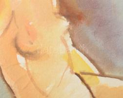 Mez, Alfred (1887-1955), német-svájci művész, 3 db mű: Női aktok. Akvarell, papír, egyik jelzett. Pa...