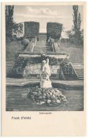 Felek, Freck, Avrig; Schlosspark / Brukenthal kastély parkja. G. A. Seraphin kiadása, Jos. Drotleff felvétele / castle park (EK)