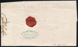 1858 5kr I. + 10kr I. levélen "PESTH / Abends" - Karcag